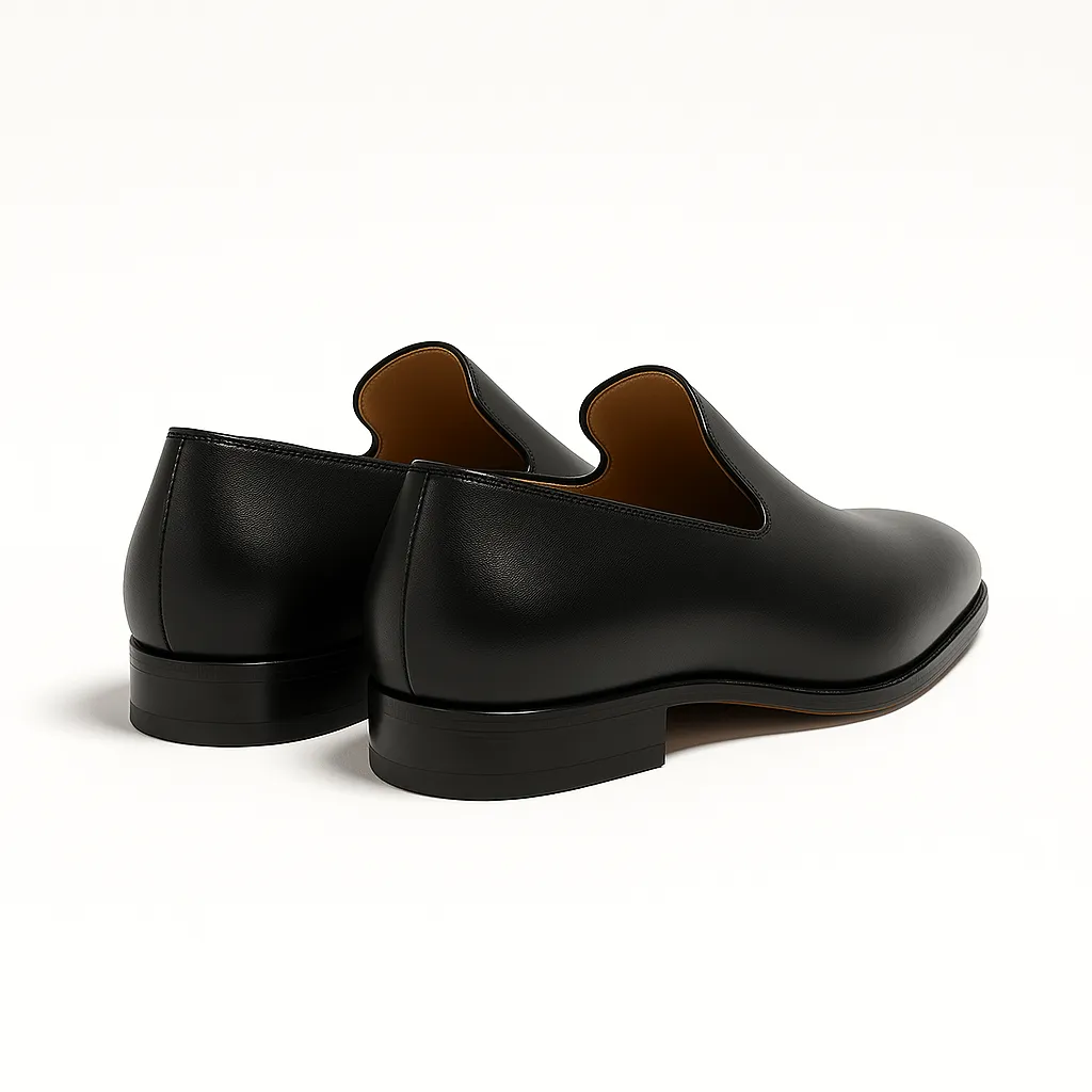Domoir | Classic Plain Leather Loafers