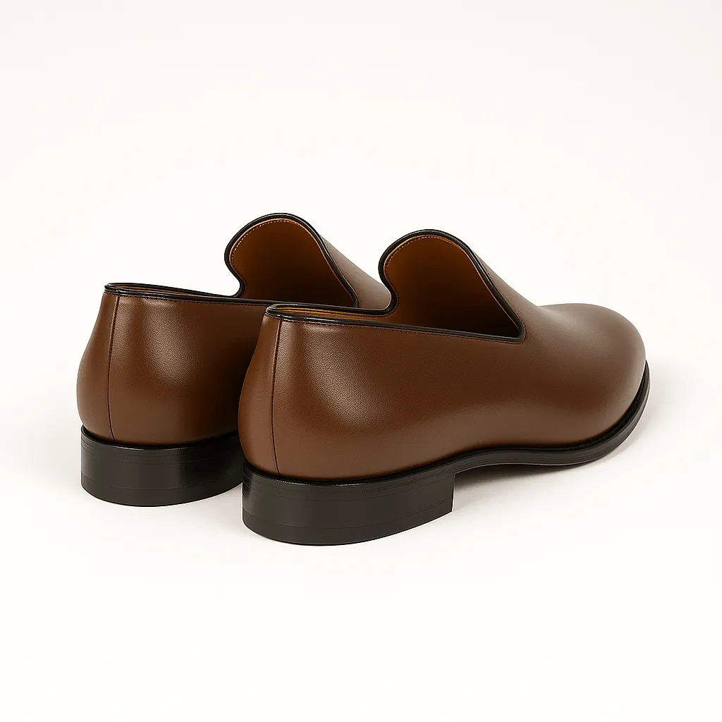 Domoir | Classic Plain Leather Loafers