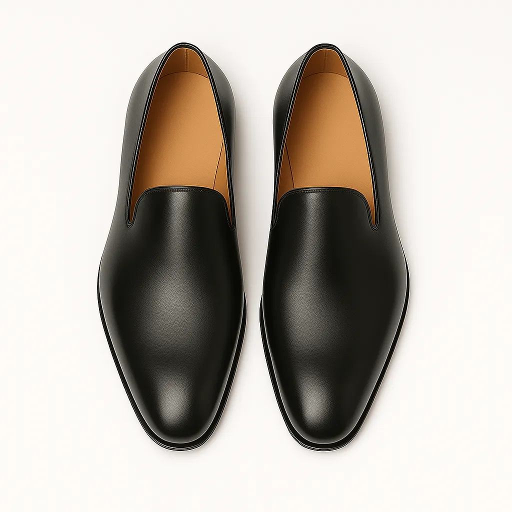 Domoir | Classic Plain Leather Loafers