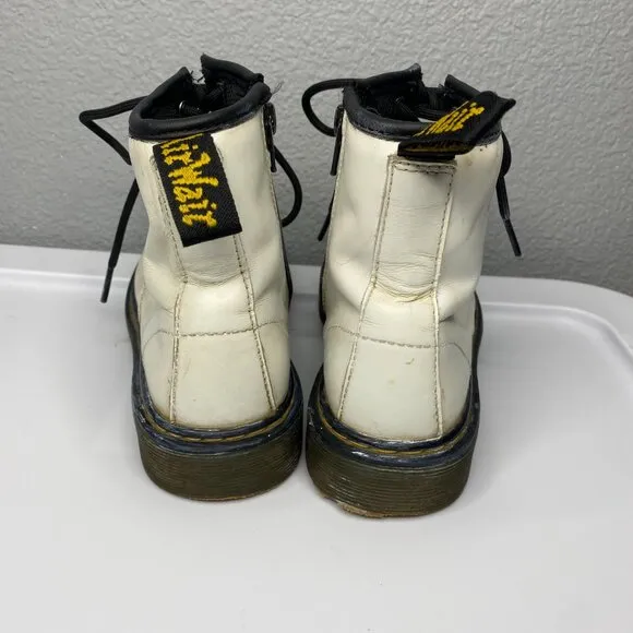 Dr. Marten White Lace Up Boots