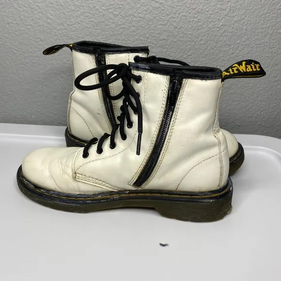 Dr. Marten White Lace Up Boots