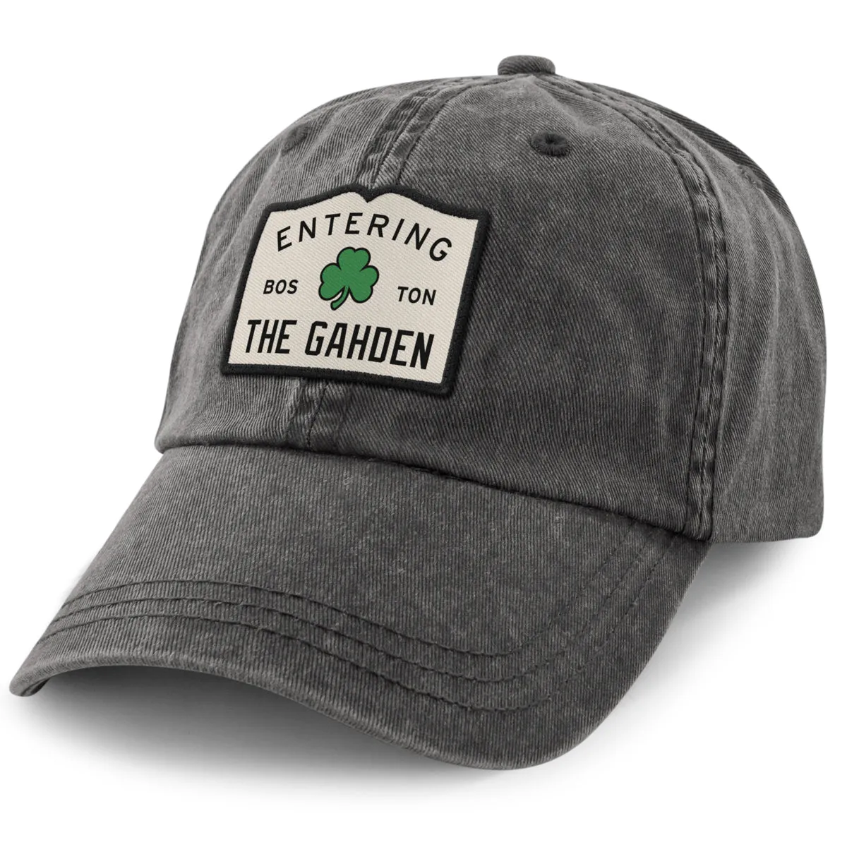 Entering The Gahden Shamrock Patch Washed Dad Hat