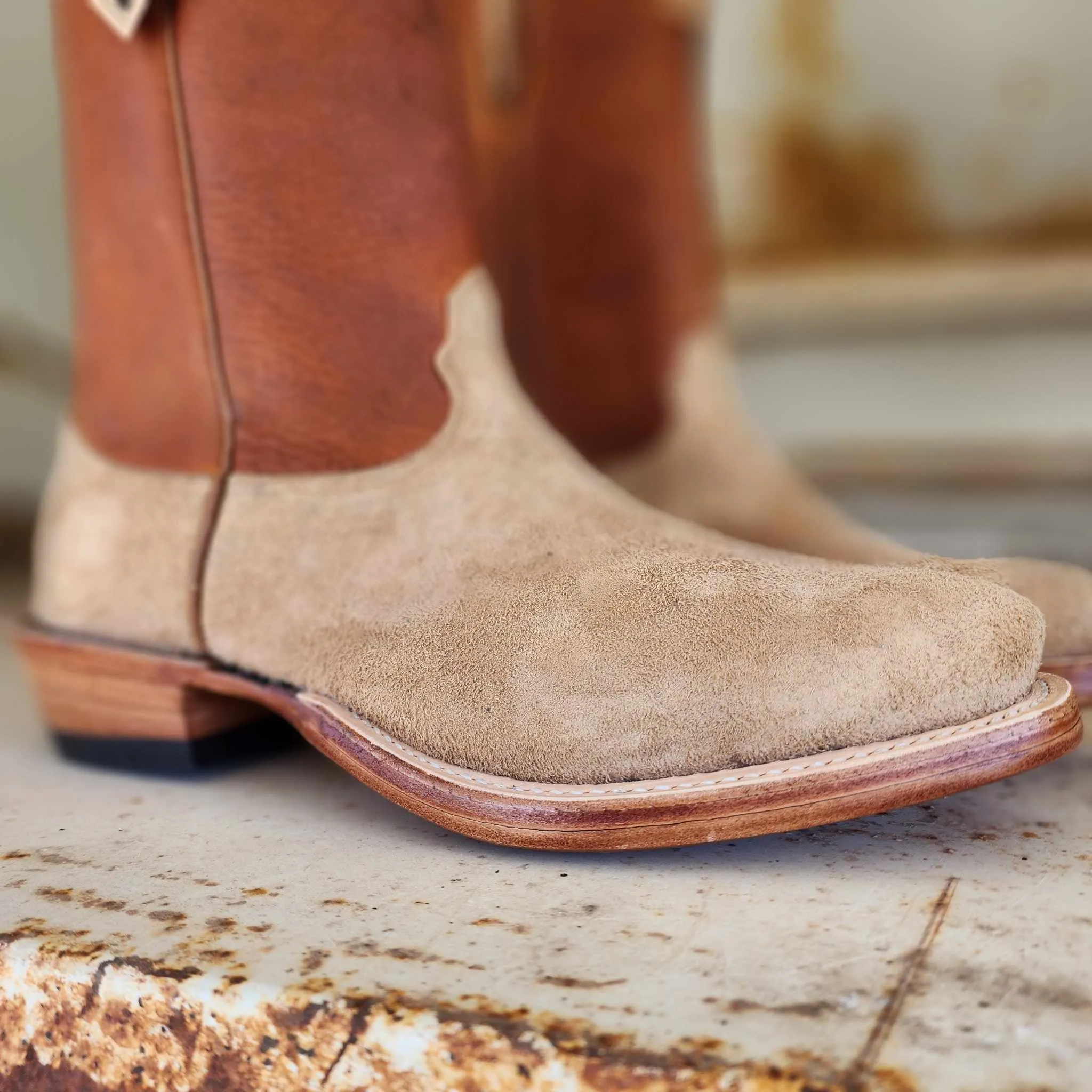Fenoglio Picosa Creek Exclusive *Limited Edition* Tan Victoria Roughout w/Grizzly Tan - The LeGrand Boot - FB00101818