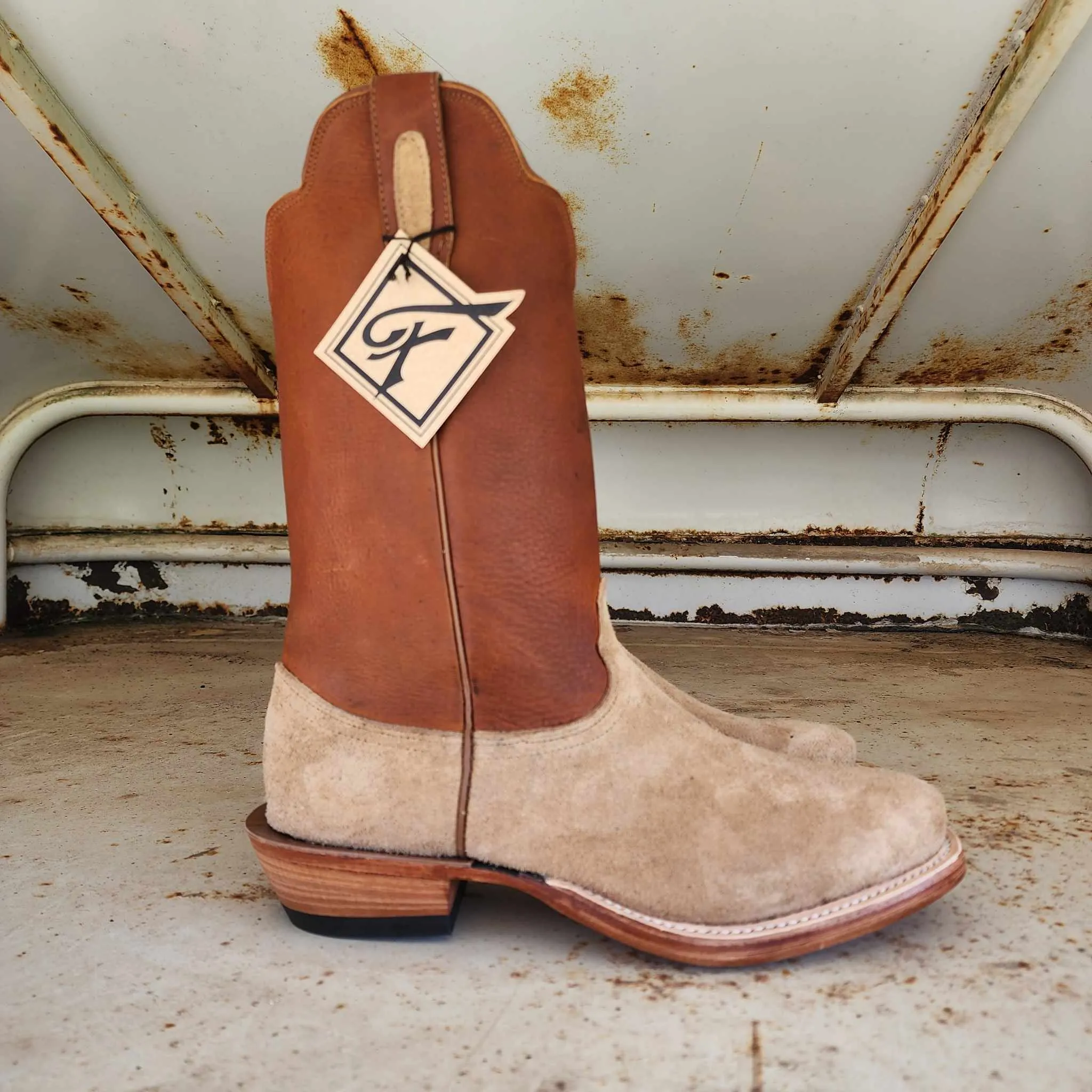 Fenoglio Picosa Creek Exclusive *Limited Edition* Tan Victoria Roughout w/Grizzly Tan - The LeGrand Boot - FB00101818