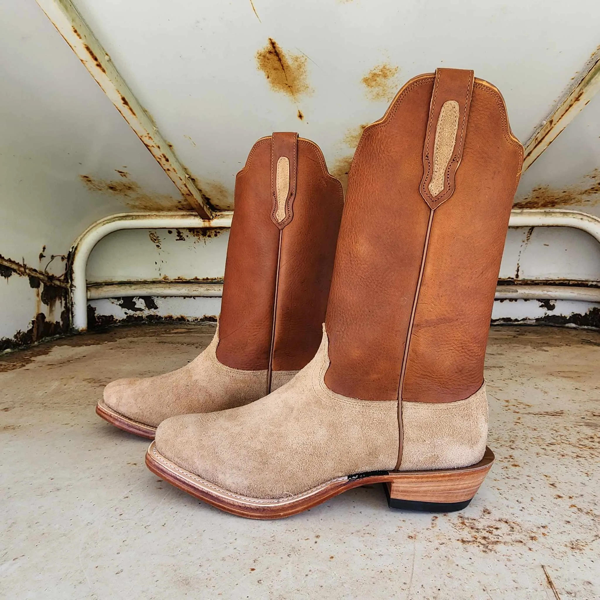Fenoglio Picosa Creek Exclusive *Limited Edition* Tan Victoria Roughout w/Grizzly Tan - The LeGrand Boot - FB00101818