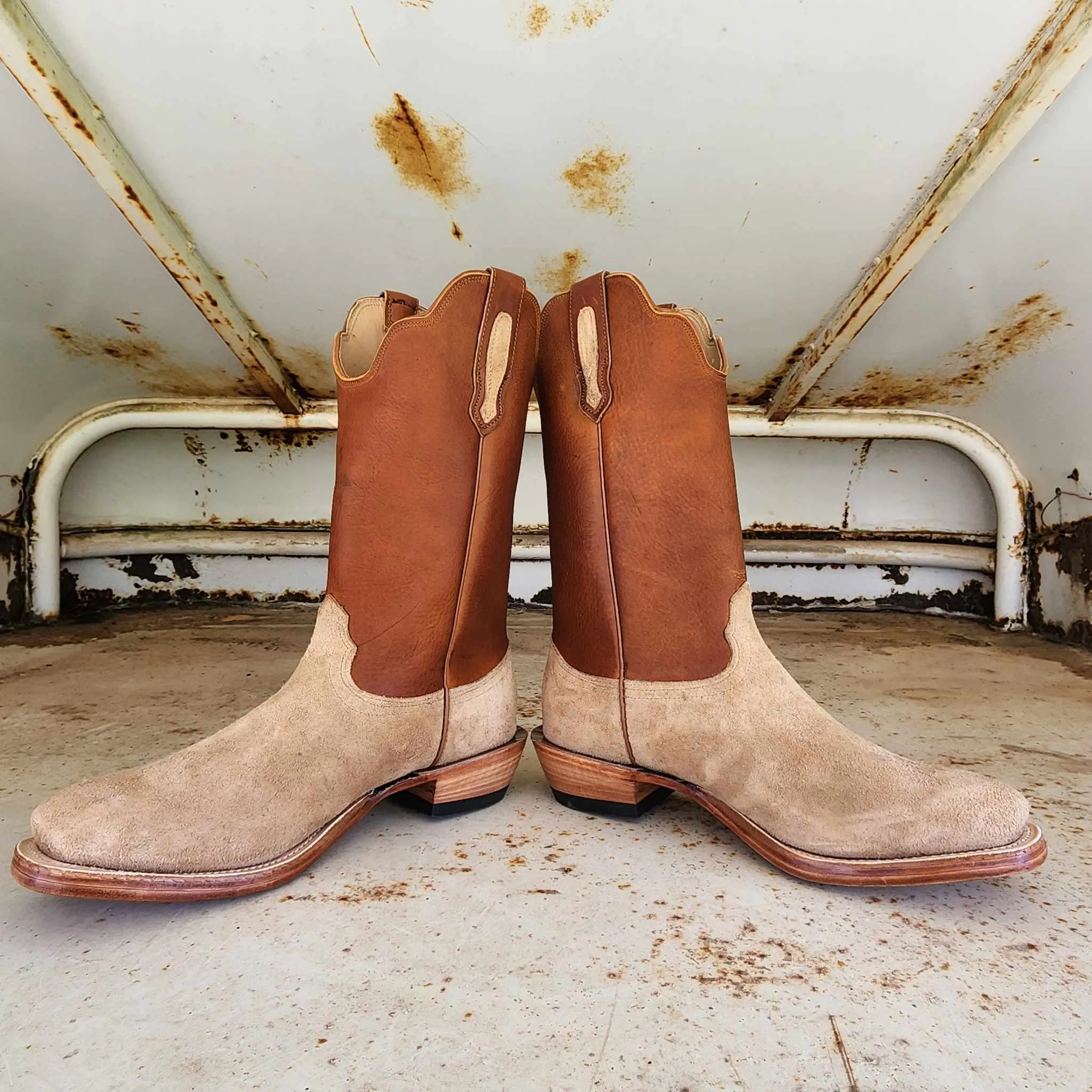 Fenoglio Picosa Creek Exclusive *Limited Edition* Tan Victoria Roughout w/Grizzly Tan - The LeGrand Boot - FB00101818