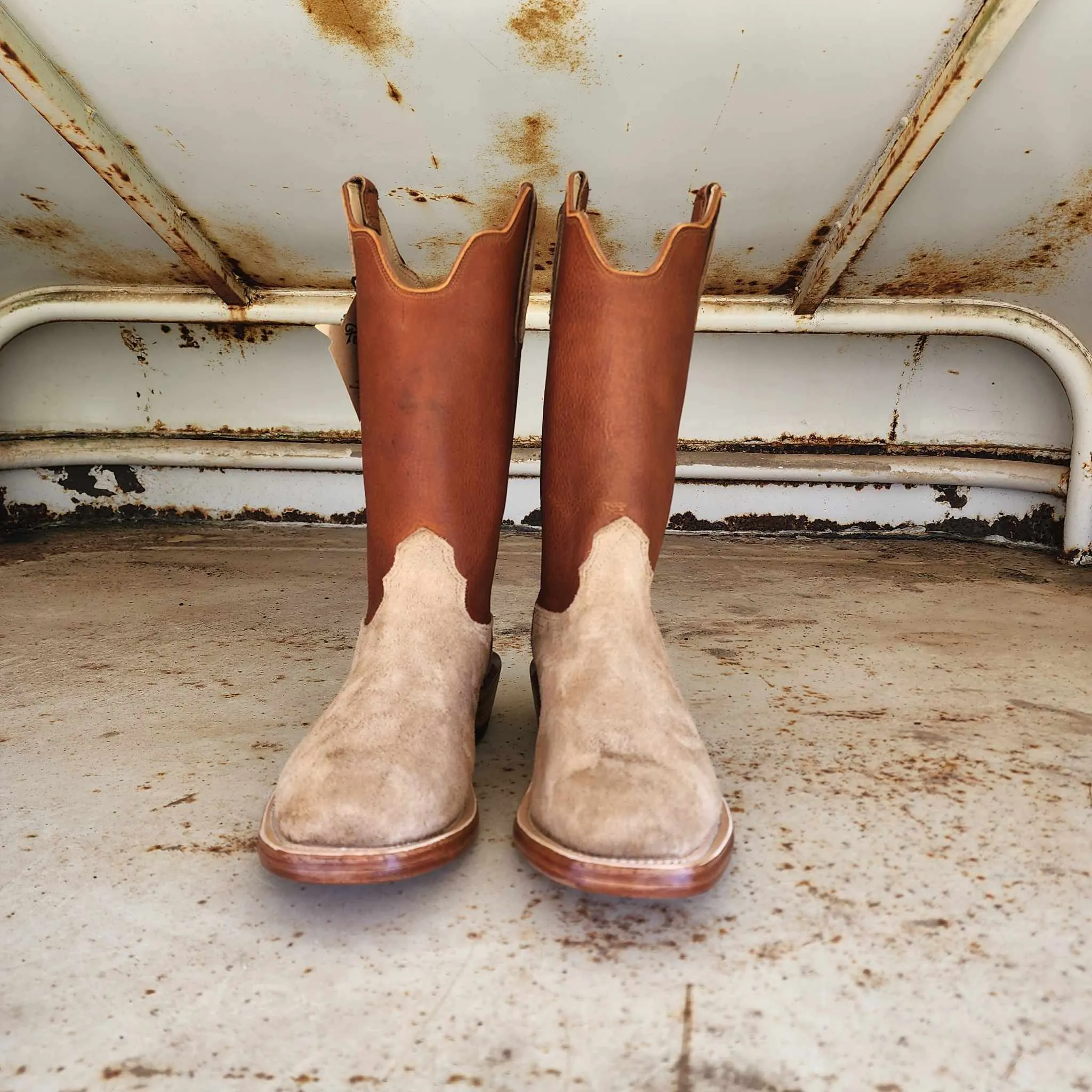 Fenoglio Picosa Creek Exclusive *Limited Edition* Tan Victoria Roughout w/Grizzly Tan - The LeGrand Boot - FB00101818