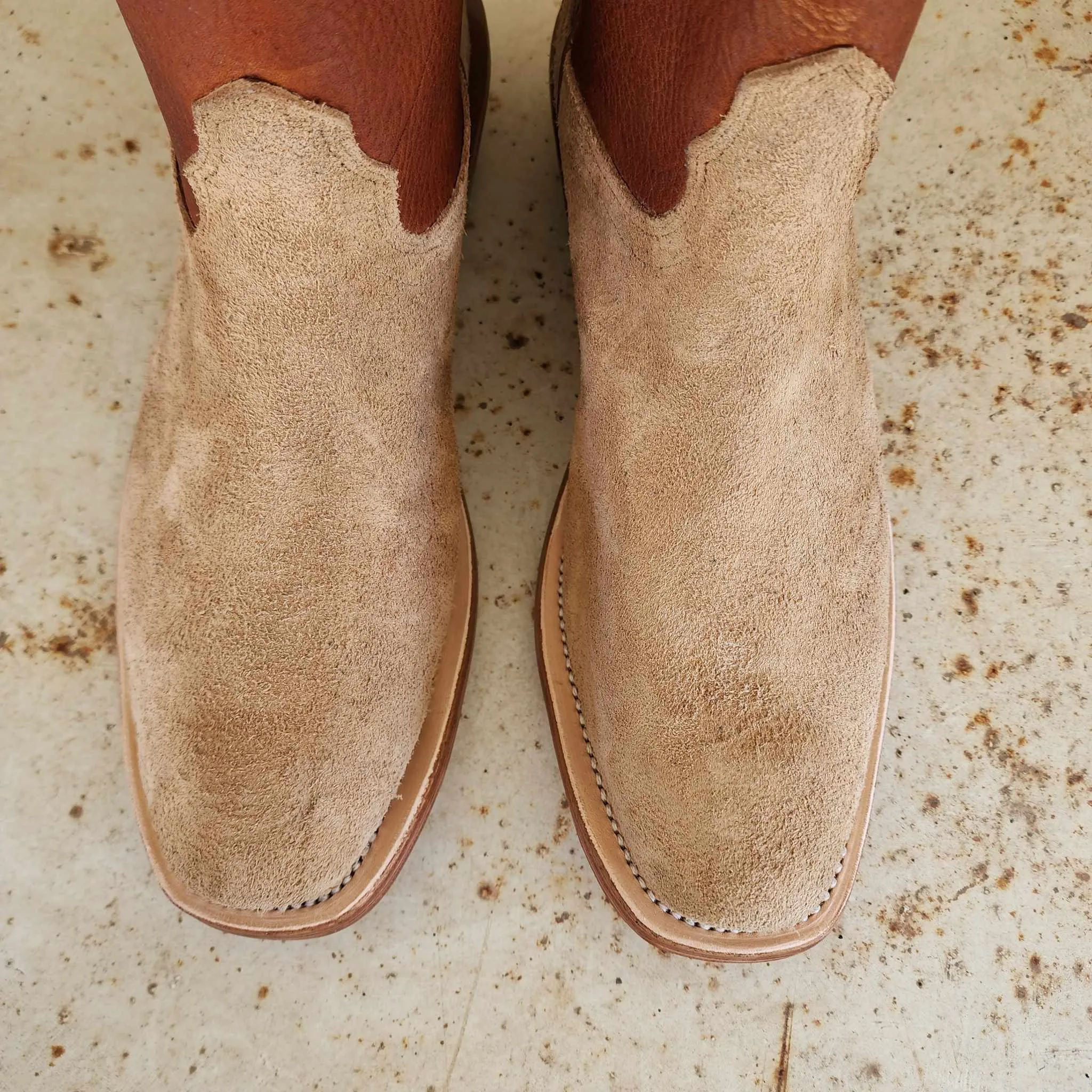 Fenoglio Picosa Creek Exclusive *Limited Edition* Tan Victoria Roughout w/Grizzly Tan - The LeGrand Boot - FB00101818