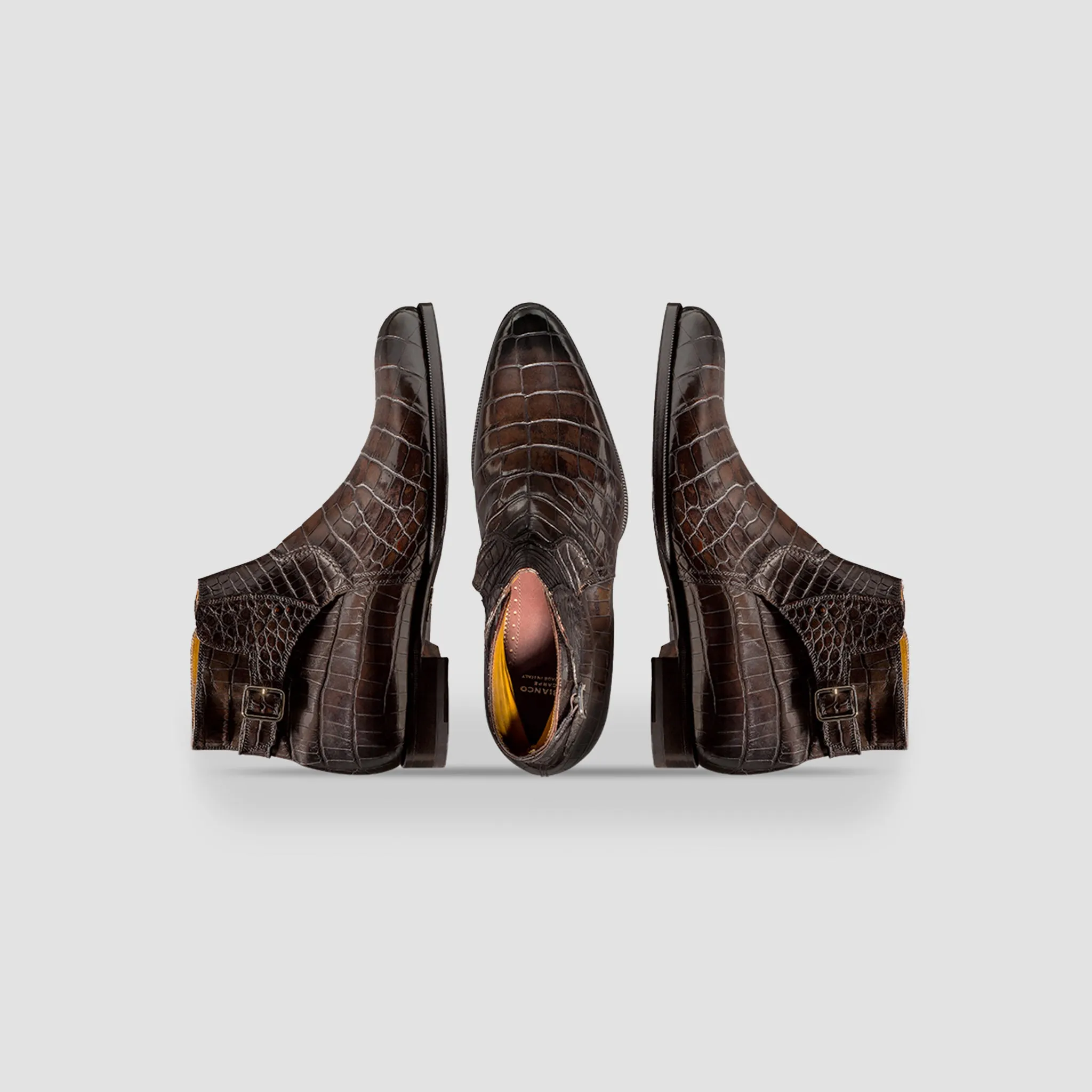 Ferrara Alligator Boot Nero Fondente