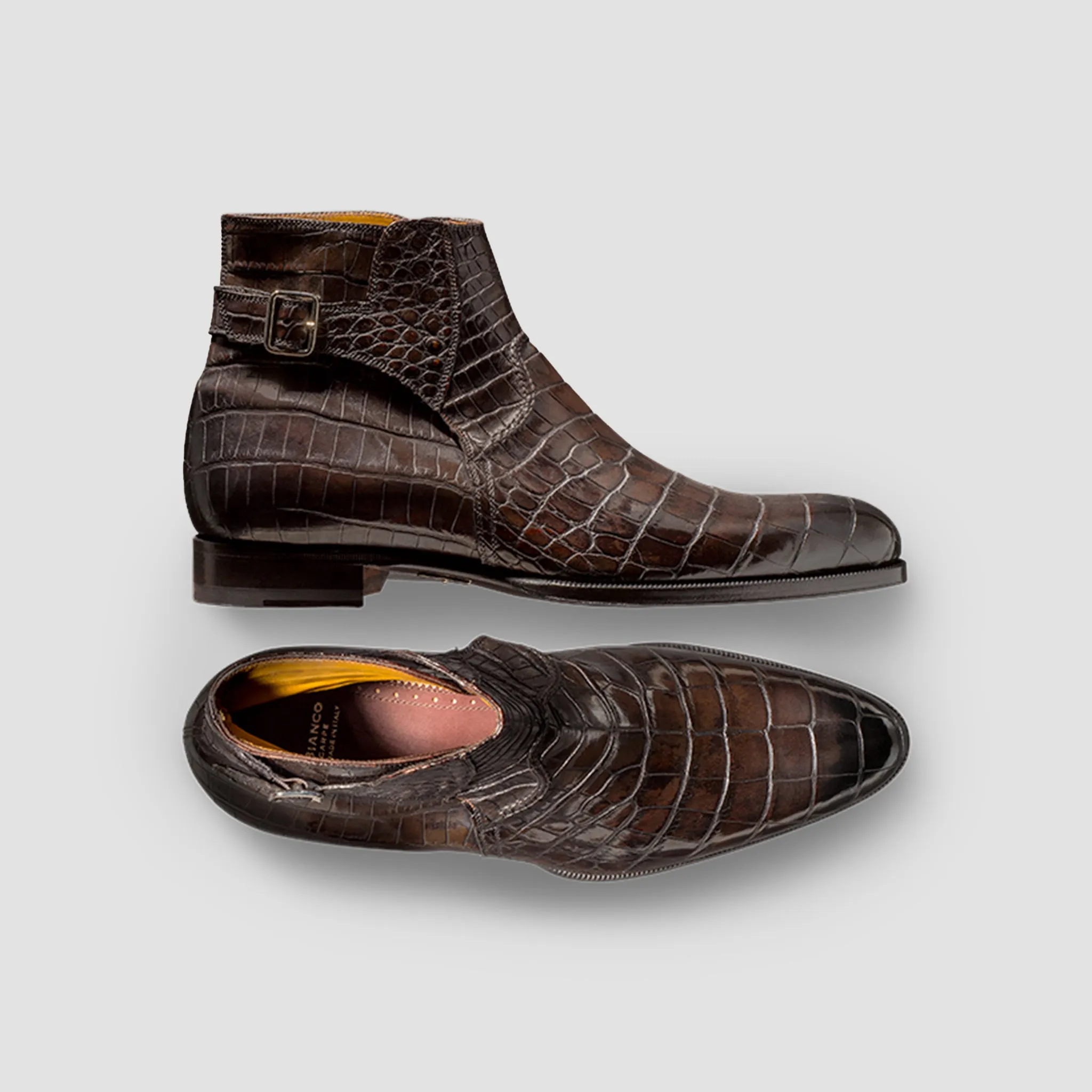 Ferrara Alligator Boot Nero Fondente