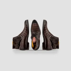 Ferrara Alligator Boot Nero Fondente