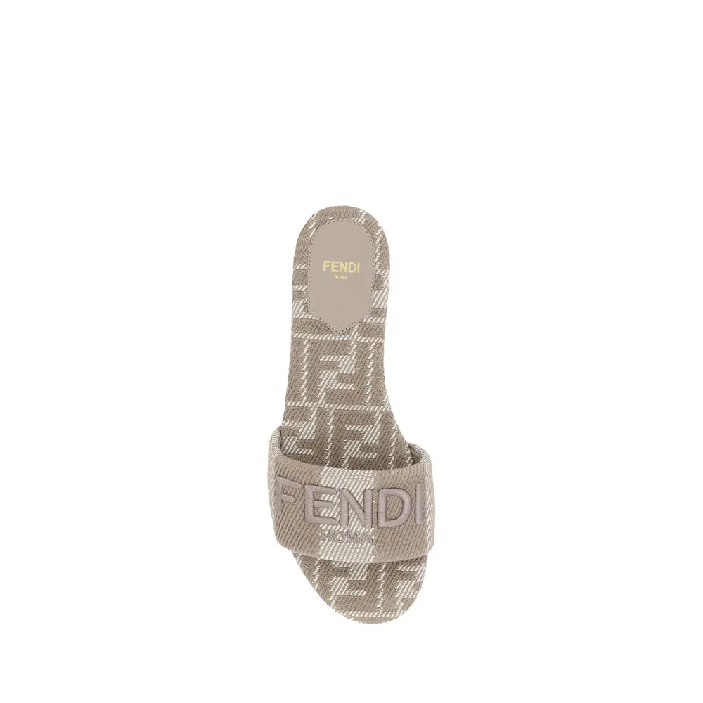 FF embroidery Sandals