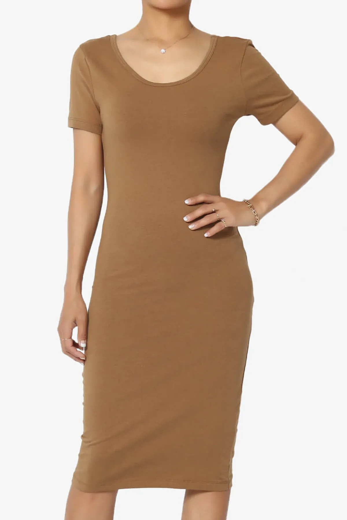 Fontella Short Sleeve Bodycon Dress