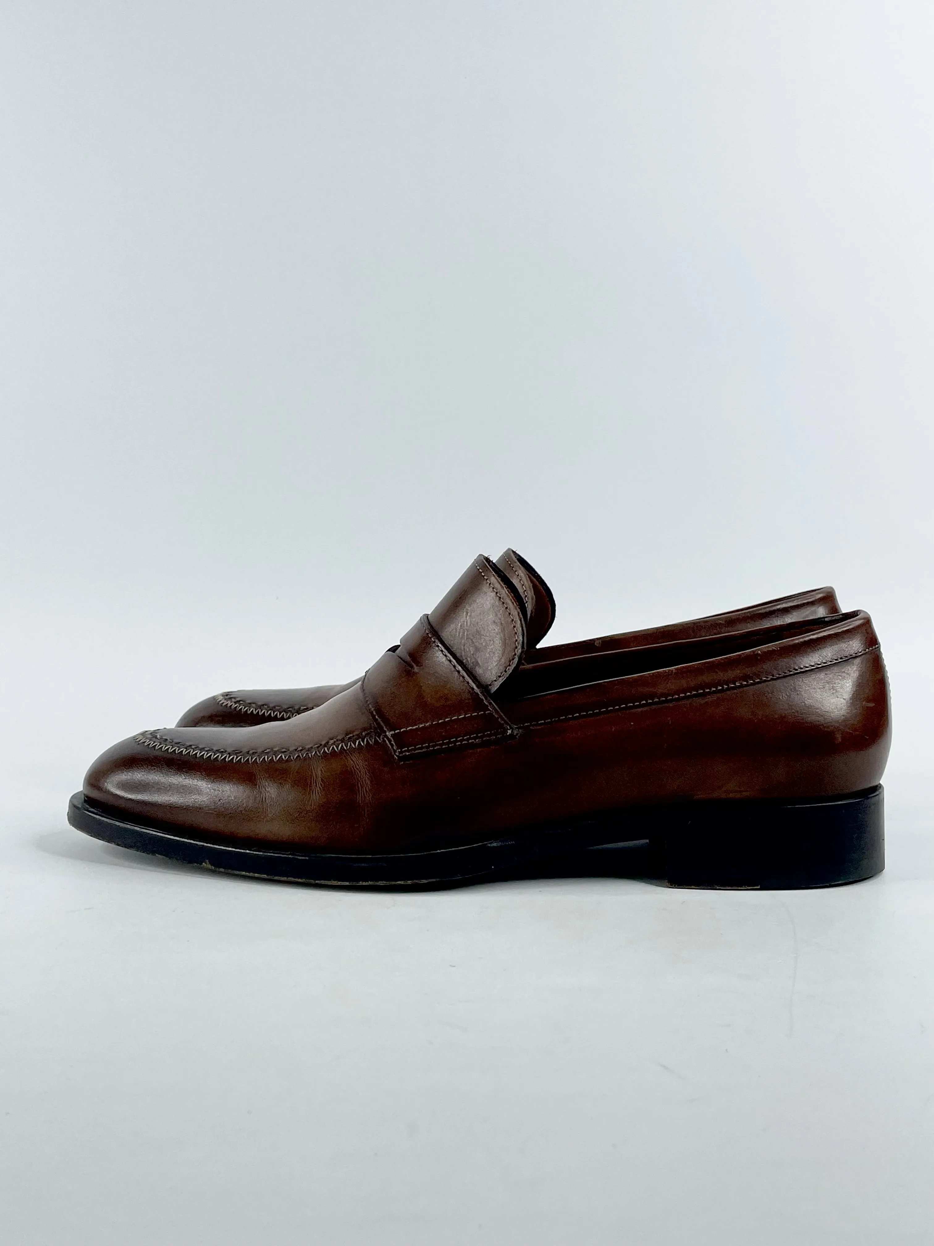 Fratelli Rossetti Mocha Leather Loafers - EU39.5