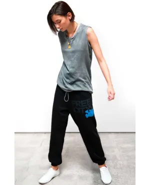 Free City Large Sweatpant Superblack Blue