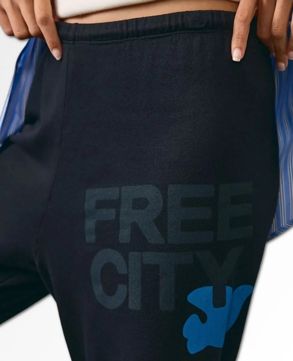 Free City Large Sweatpant Superblack Blue