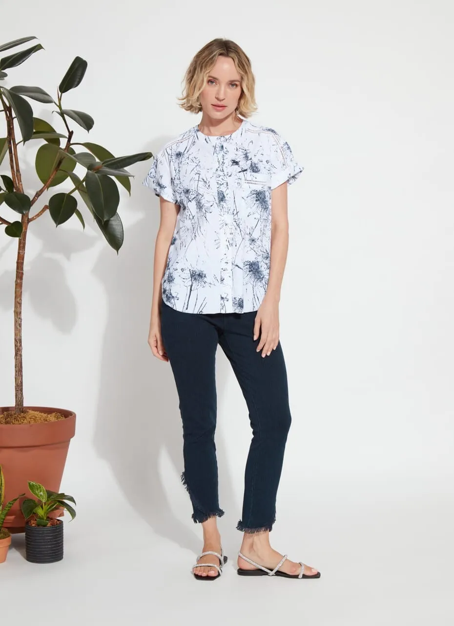 Fringe Tulip Hem Denim (26.5" Inseam)