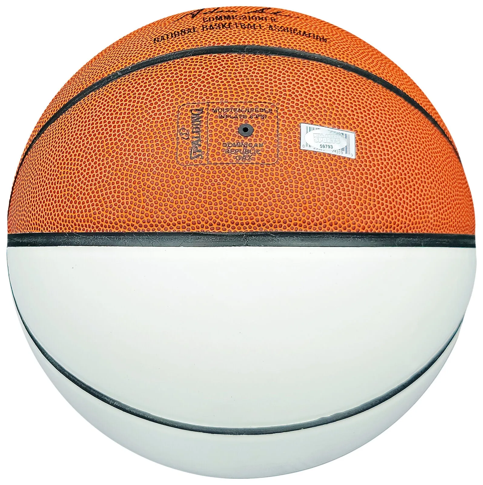 GARY PAYTON & SHAWN KEMP AUTOGRAPHED SPALDING BASKETBALL SONICS BECKETT 203415