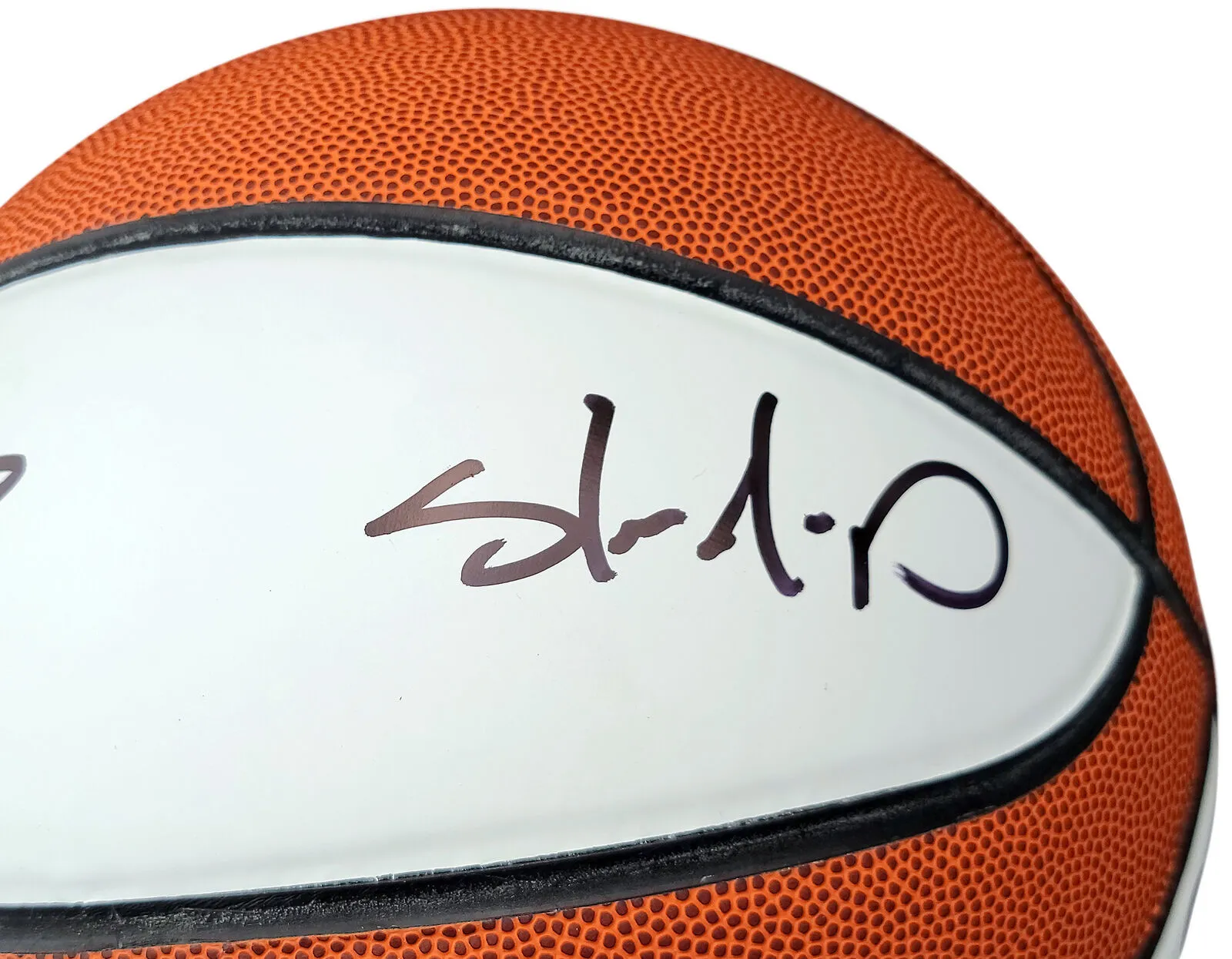 GARY PAYTON & SHAWN KEMP AUTOGRAPHED SPALDING BASKETBALL SONICS BECKETT 203415