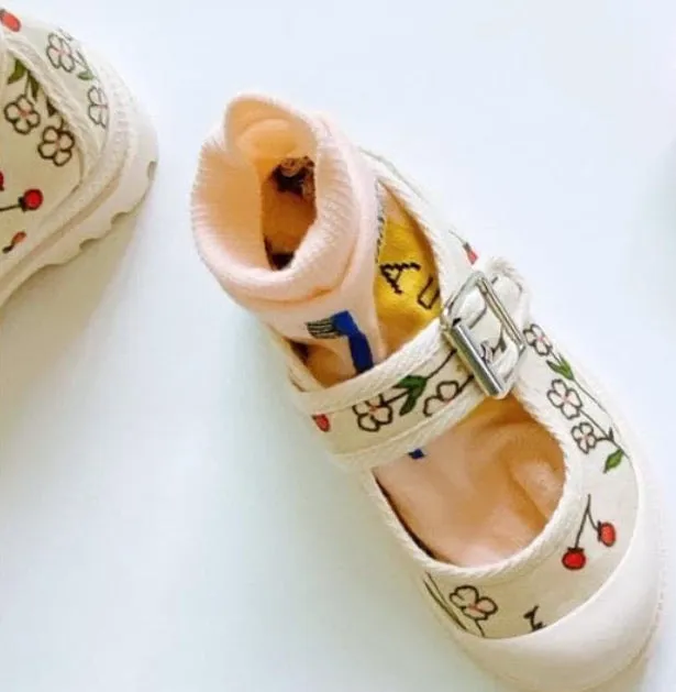 Girls & Boys Canvas Buckle Pumps