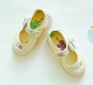 Girls & Boys Canvas Buckle Pumps