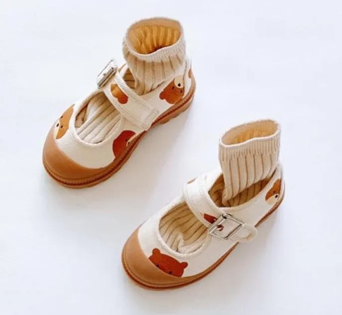 Girls & Boys Canvas Buckle Pumps