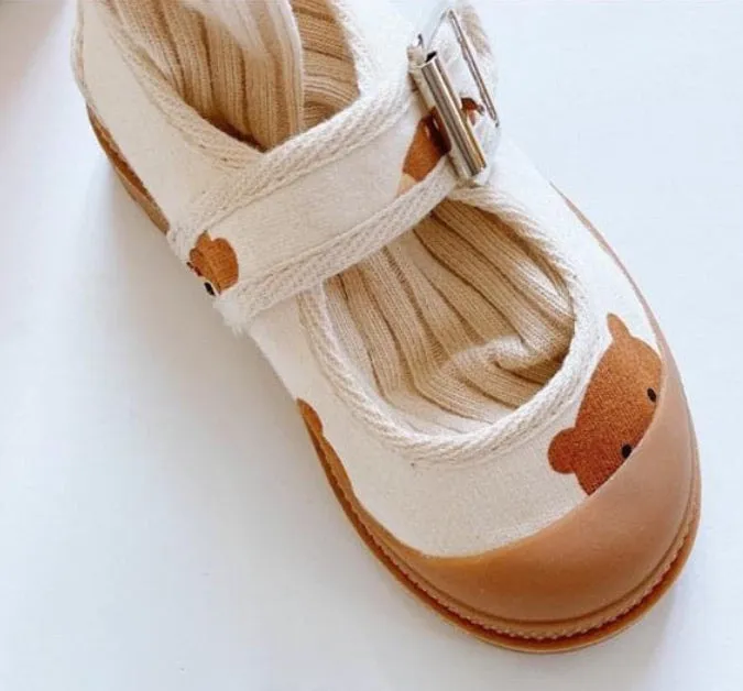 Girls & Boys Canvas Buckle Pumps