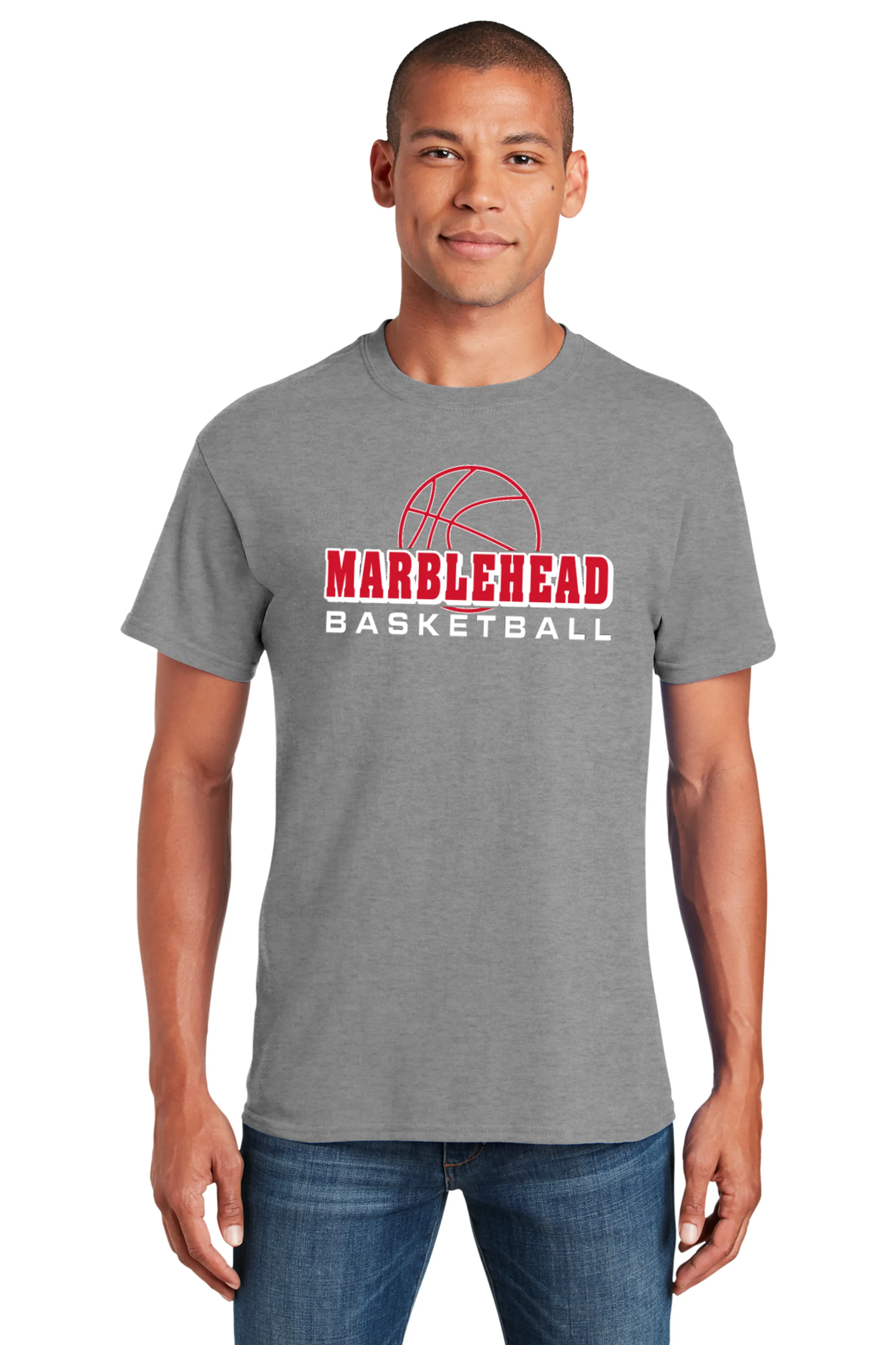 Girls Youth Basketball Heavy Cotton Tee