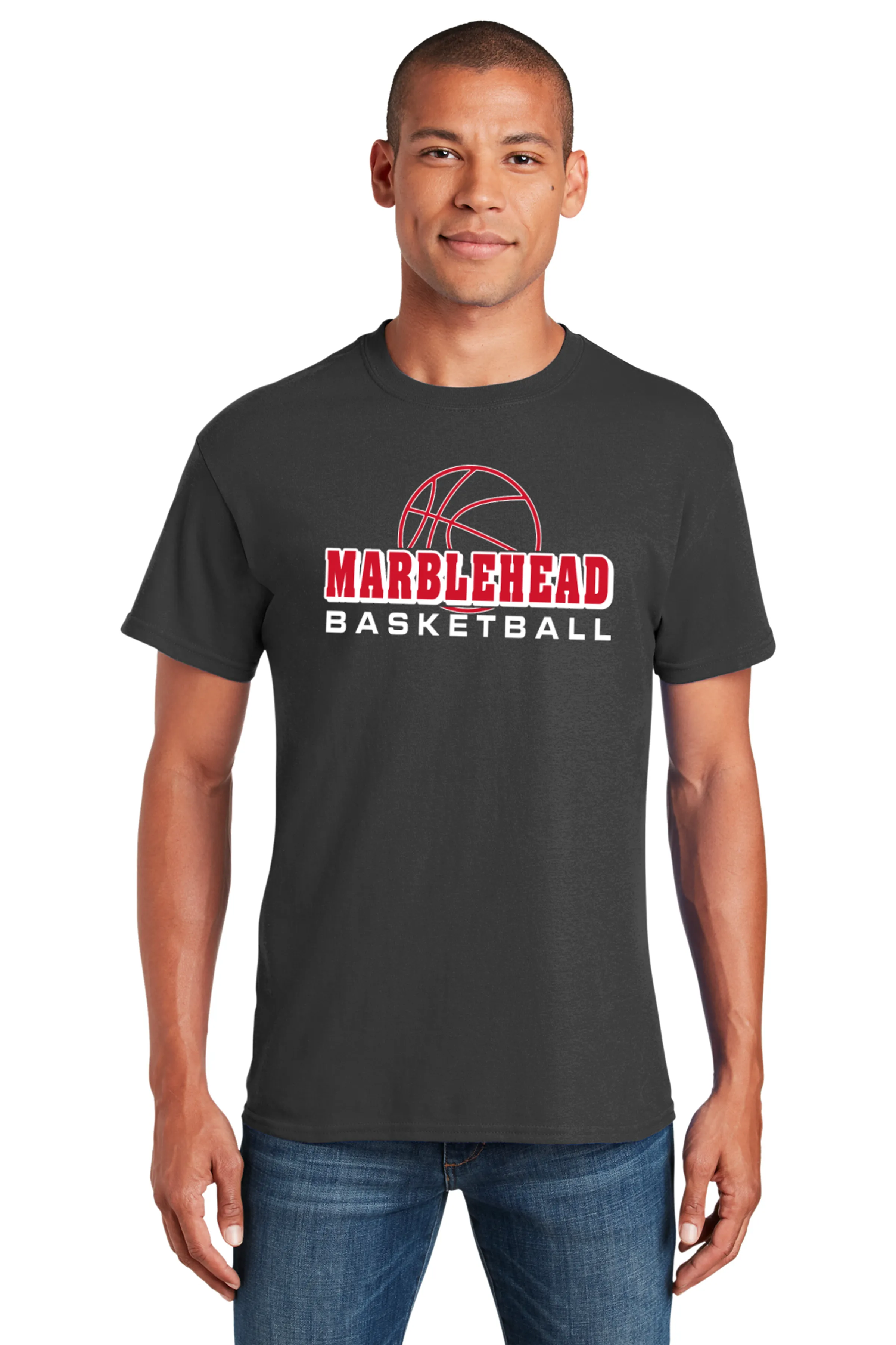 Girls Youth Basketball Heavy Cotton Tee