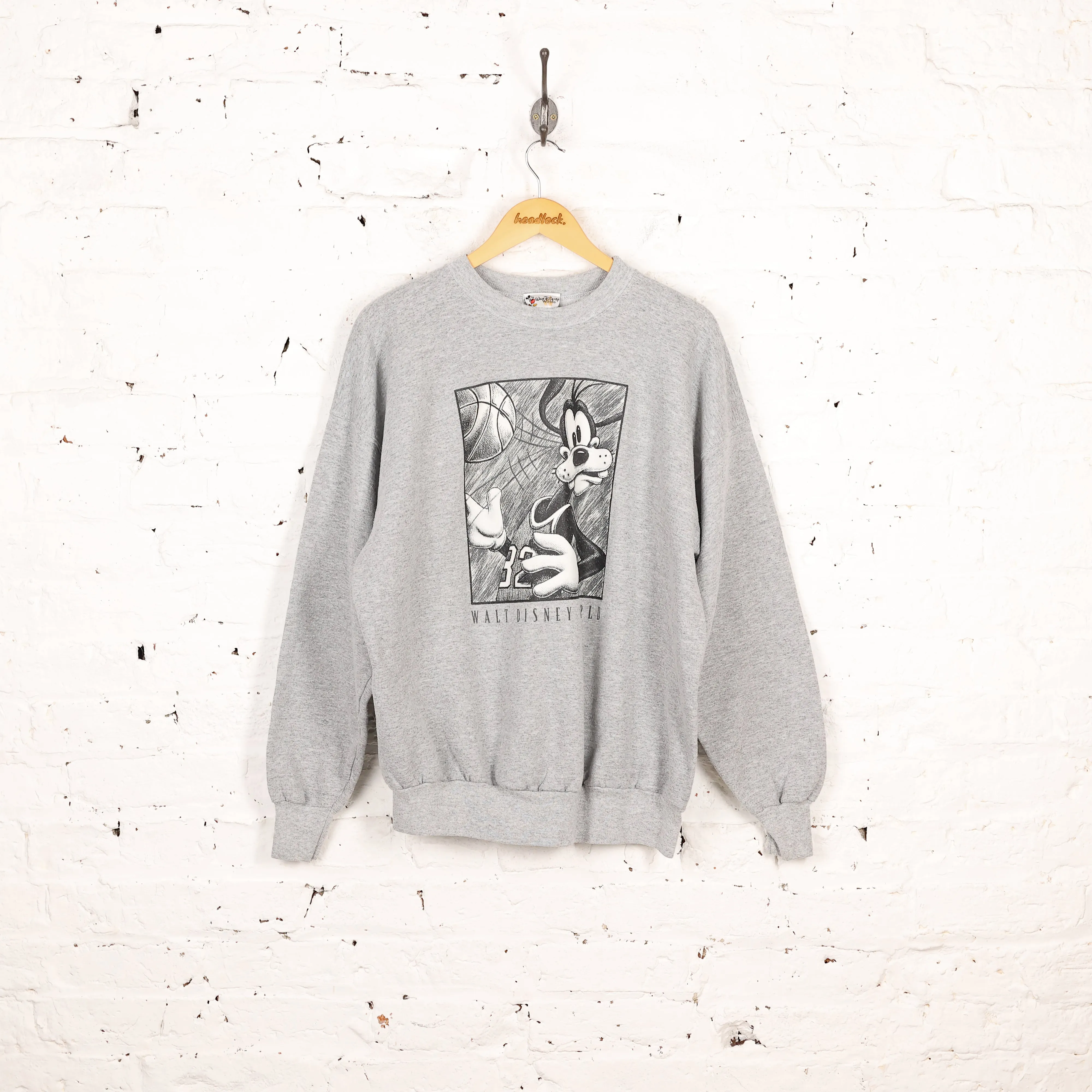 Goofy Basketball Disney Sweatshirt - Grey - XL