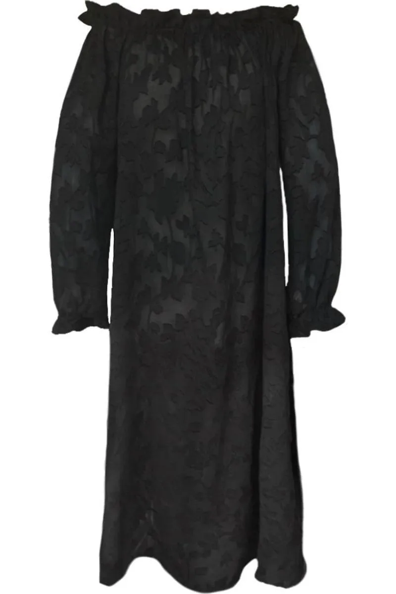 Grace Black Floral Dress