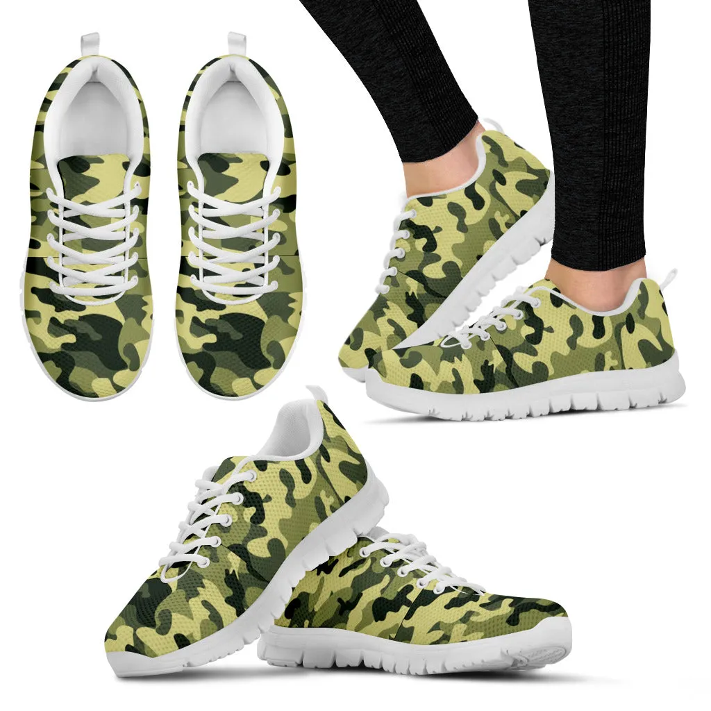 Green Camouflage Sneakers
