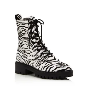 Gregor Zebra Print Hiker Boots