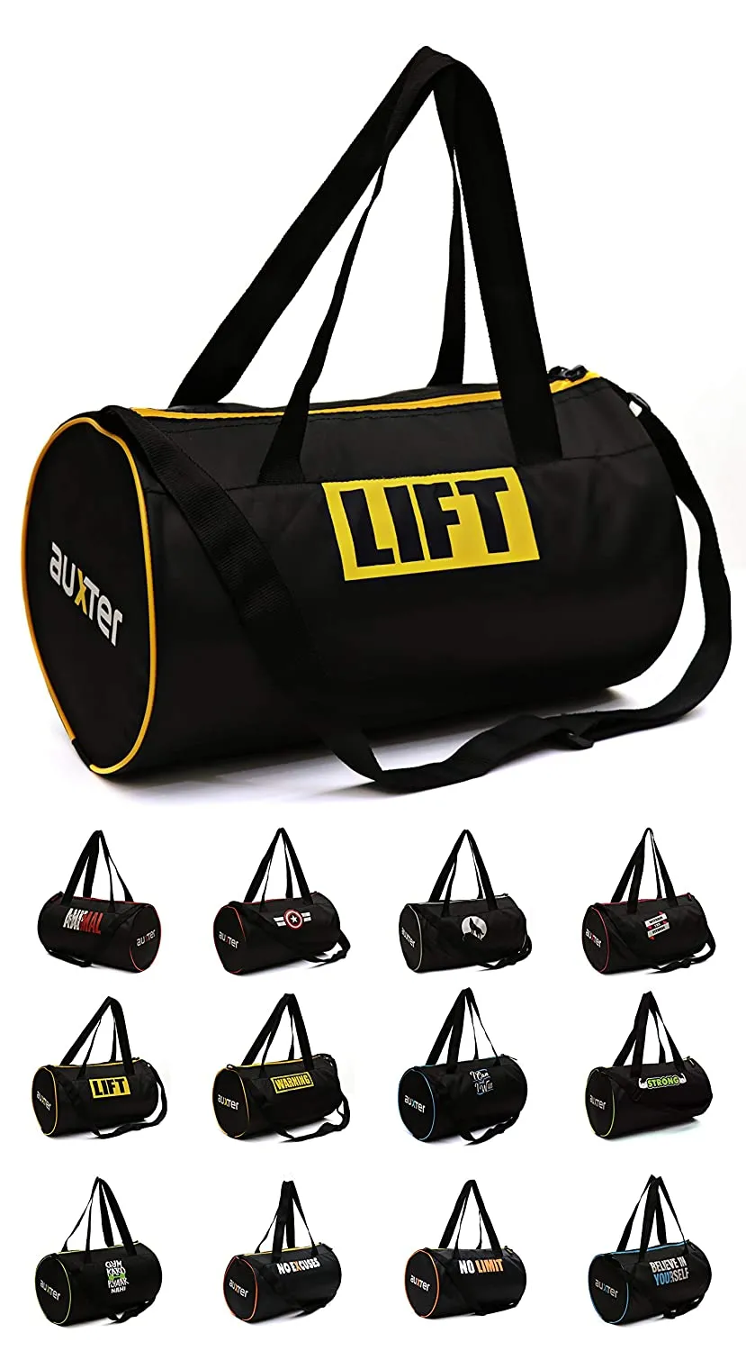 Gym Bag Duffel Bag for boys Girls Black 15 ltr.