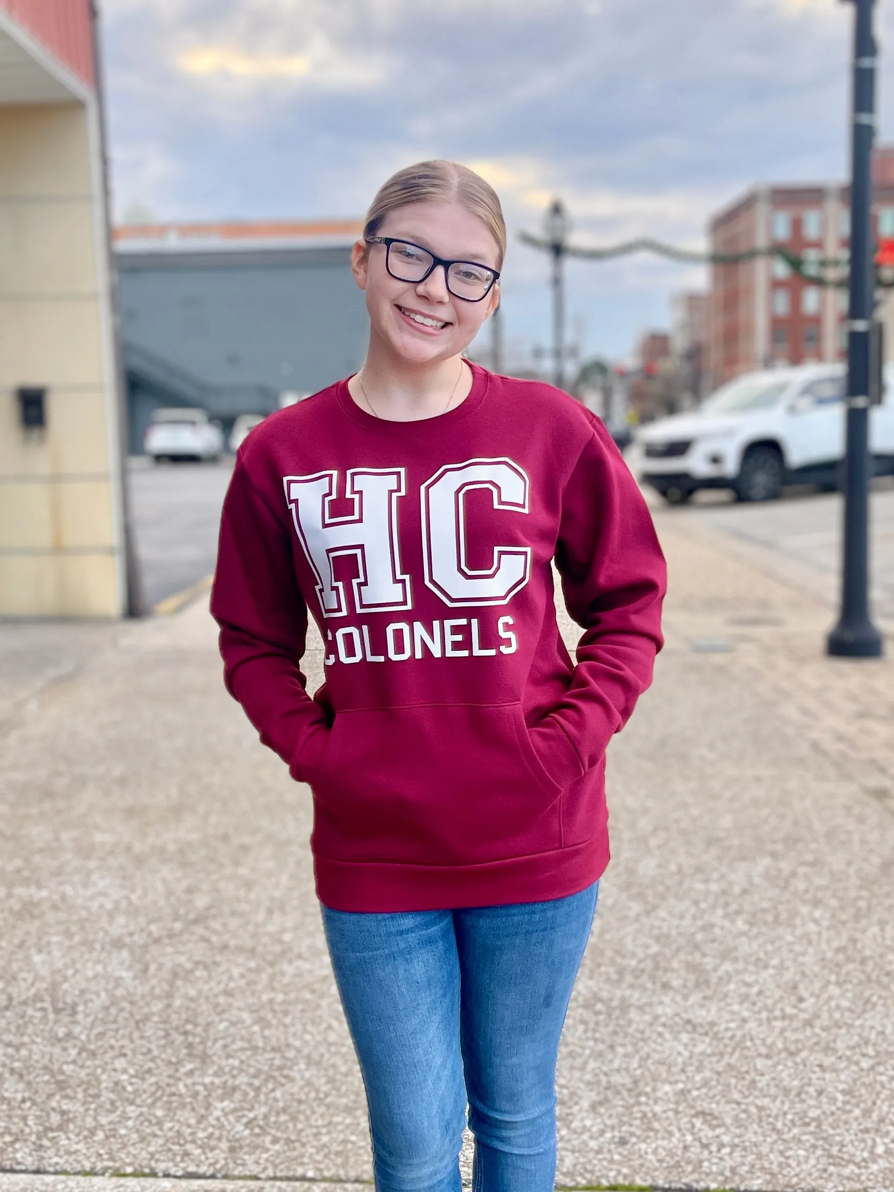 HC Colonels Unisex Pocket Crew Sweatshirt