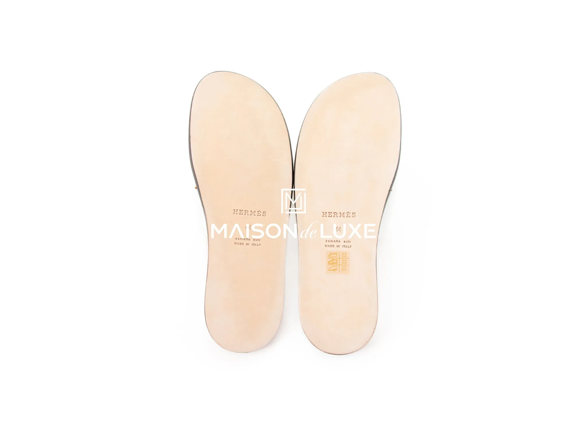 Hermes Men's Blanc White Izmir Sandal 44