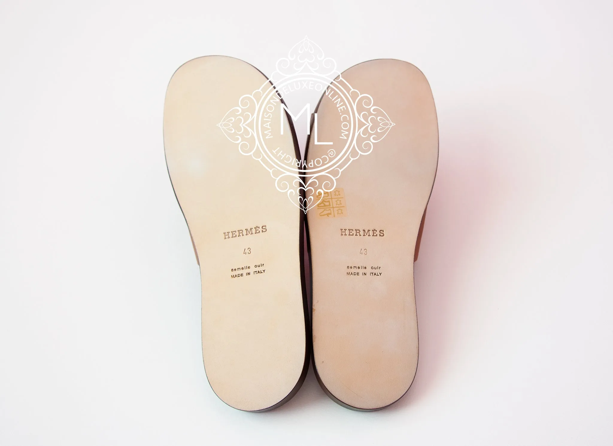 Hermes Men's Gold Izmir Sandal 43 Shoes