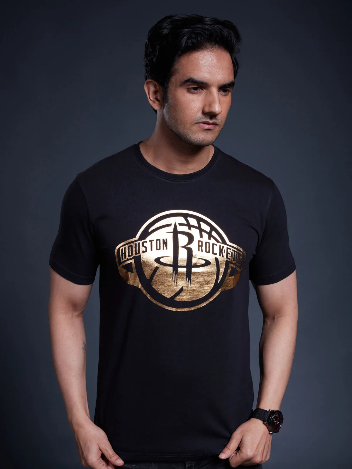 Houston Rockets Gold Foil T-shirt