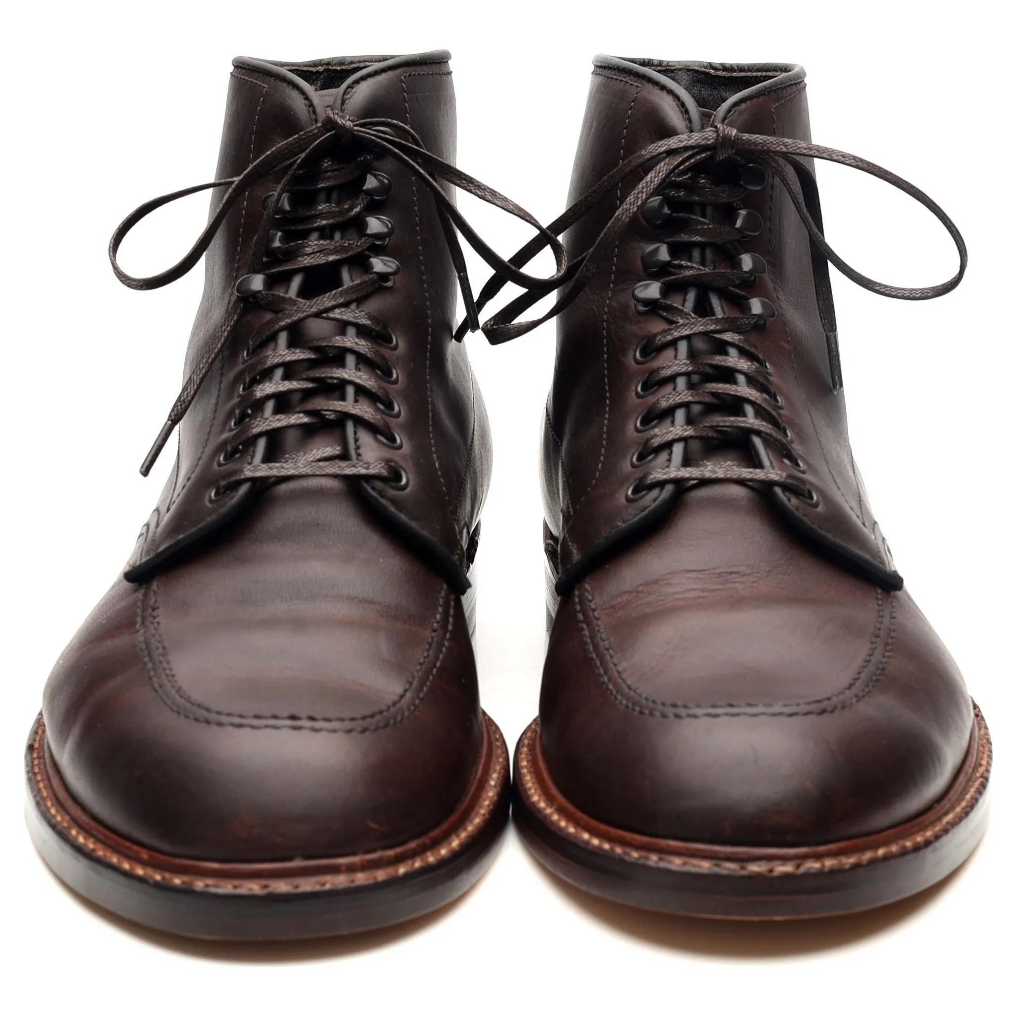 'Indy' Dark Brown Leather Boots UK 8 US 8.5