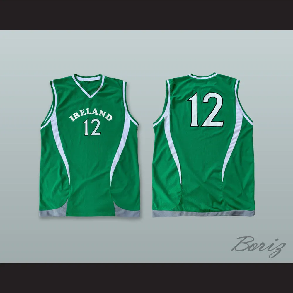 Ireland National Team 12 Green Basketball Jersey