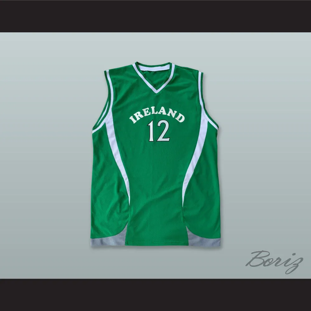 Ireland National Team 12 Green Basketball Jersey