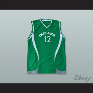 Ireland National Team 12 Green Basketball Jersey