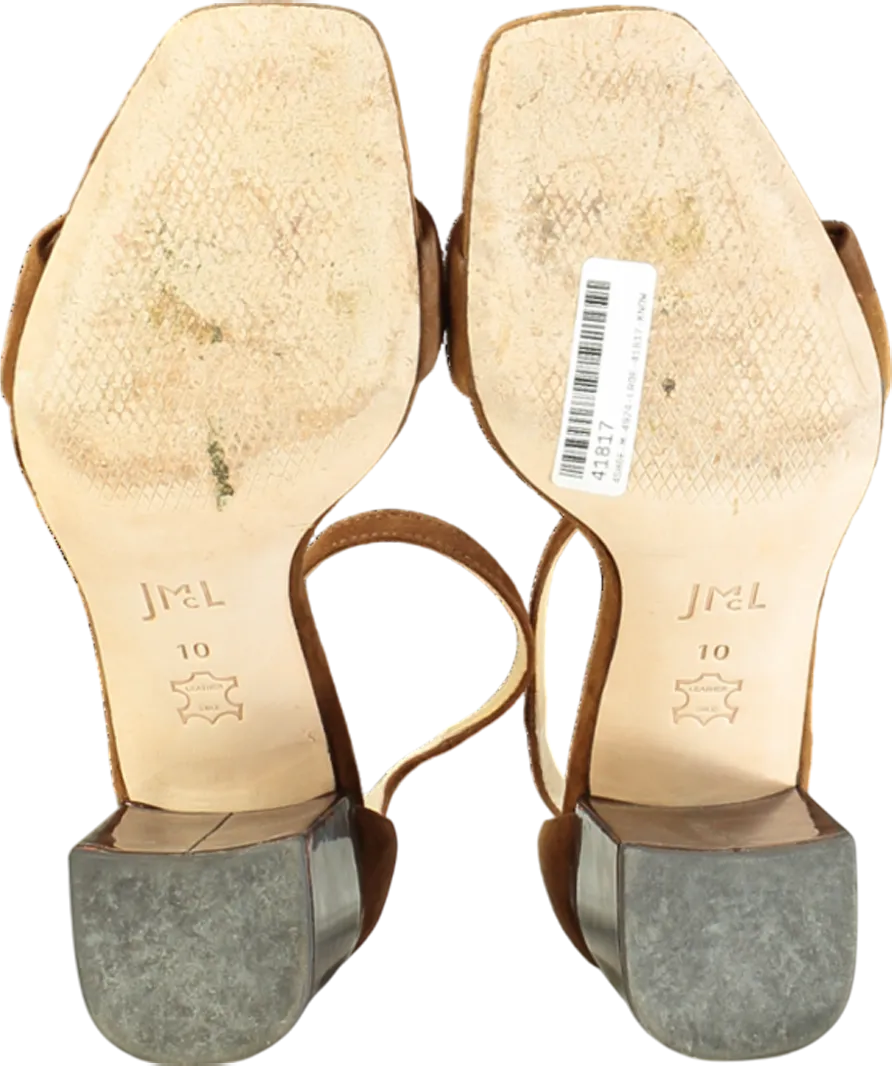 J. Mclaughlin Brown Esme Sandals UK 7.5 EU 40.5 👠