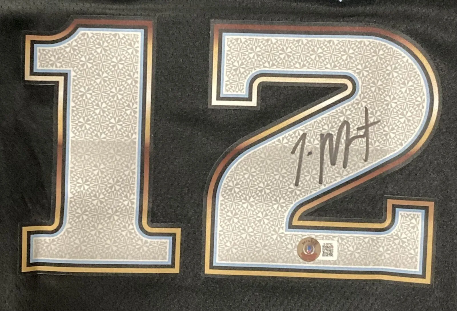 Ja Morant Signed Memphis Grizzlies Black Nike Swingman Jersey BAS