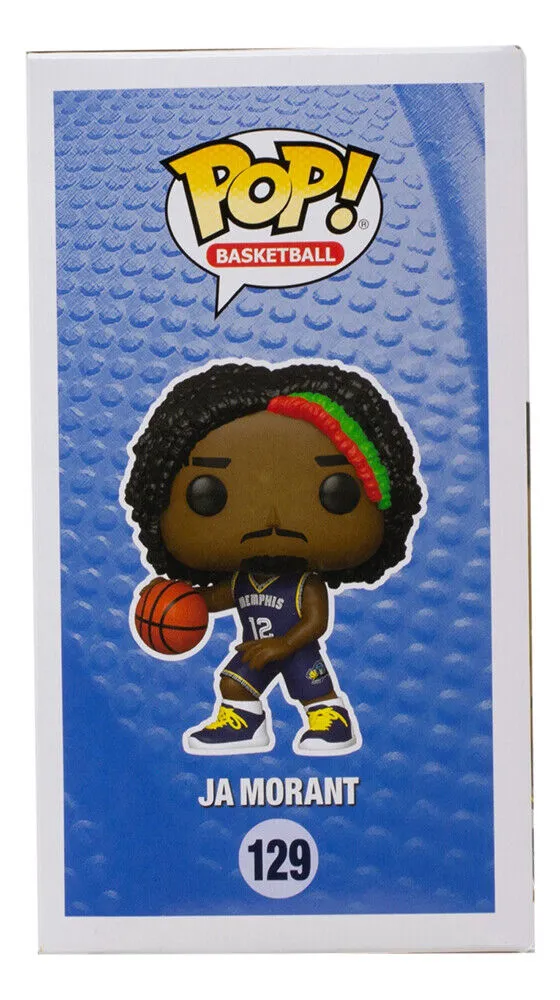 Ja Morant Signed Memphis Grizzlies NBA Funko Pop! #129 JSA