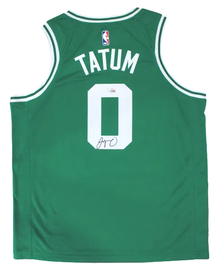 Jayson Tatum Boston Celtics Signed Green Nike Swingman NBA Jersey FANATICS