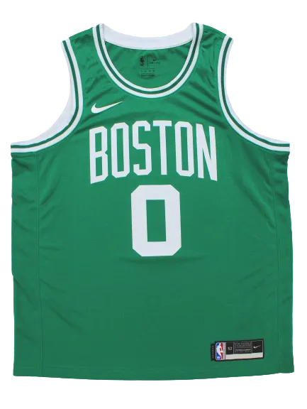 Jayson Tatum Boston Celtics Signed Green Nike Swingman NBA Jersey FANATICS