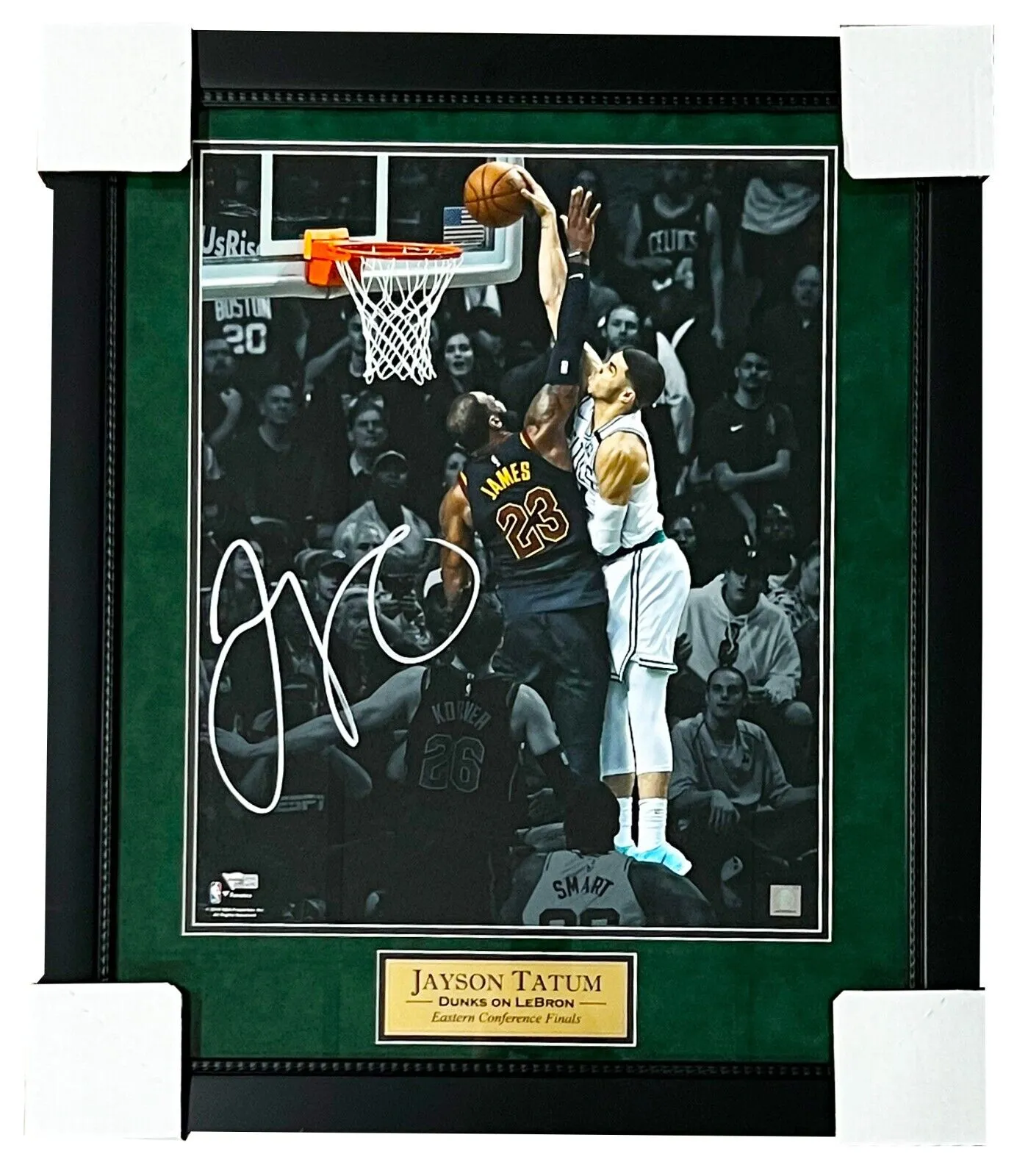 Jayson Tatum Celtics Signed Spotlight 16x20 Matted & Framed Photo Fanatics