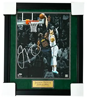 Jayson Tatum Celtics Signed Spotlight 16x20 Matted & Framed Photo Fanatics