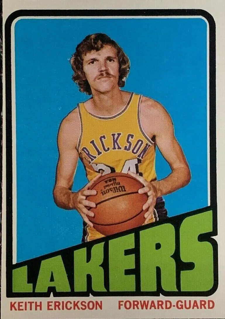 Keith Erickson Signed Spaulding NBA Basketball "72 Champs" Los Angeles Lakers